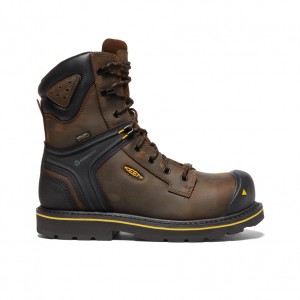 Keen CSA Abitibi II Waterproof Werklaarzen Heren Bruin Zwart | SJZ2973MF