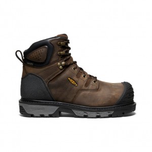 Keen CSA Camden 6" Waterproof Werklaarzen Heren Bruin Zwart | NPY8930HC