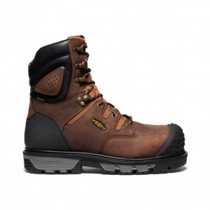 Keen Camden 8" Waterproof Werklaarzen Heren Bruin Zwart | OVZ8428BR