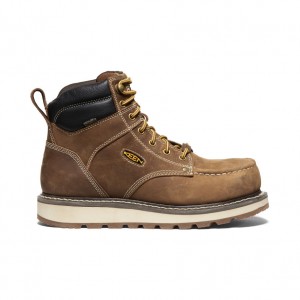 Keen Cincinnati 6" Waterproof Werklaarzen Heren Bruin | OBE9399DI