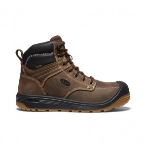 Keen Fort Wayne 6" Waterproof Werklaarzen Heren Bruin Zwart | IAW5024UH