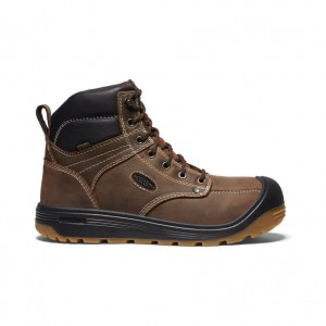 Keen Fort Wayne 6" Waterproof Werkschoenen Heren Bruin Zwart | MHV2056UO