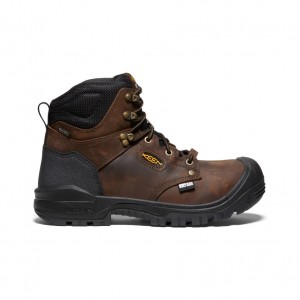 Keen Independence 6" Insulated Waterproof Werklaarzen Heren Bruin Zwart | BCZ4859WZ