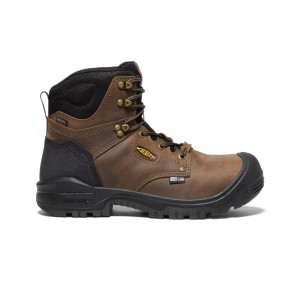 Keen Independence 6" Waterproof Werklaarzen Heren Bruin Zwart | TAD2738HC