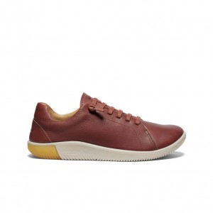 Keen KNX Leather Sneakers Dames Grijs Bruin | SMS554SA