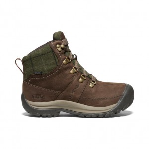 Keen Kaci III Winter Waterproof Werklaarzen Dames Bruin Groen | WVA937QY