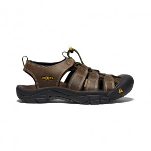 Keen Newport Leather Sandalen Heren Bruin | REZ6812HG