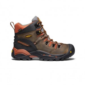 Keen Pittsburgh 6" Waterproof Werklaarzen Heren Bruin | OJV280IM