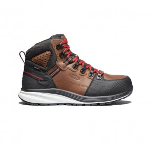 Keen Red Hook Waterproof Werklaarzen Heren Bruin Zwart | GJL1291HZ