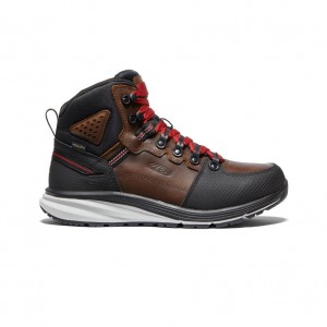 Keen Red Hook Waterproof Werklaarzen Heren Bruin Zwart | NLA2578YR