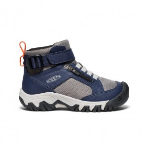 Keen Targhee Boundless Wandellaarzen Kinderen Grijs Blauw | YTZ5159XJ