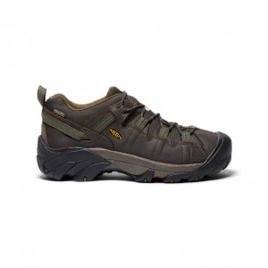 Keen Targhee II Waterproof Wide Wandelschoenen Heren Bruin Donkerolijfgroen | PSL7451MC