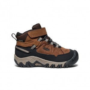 Keen Targhee IV Waterproof Wandellaarzen Kinderen Bruin Zwart | BZJ911MG