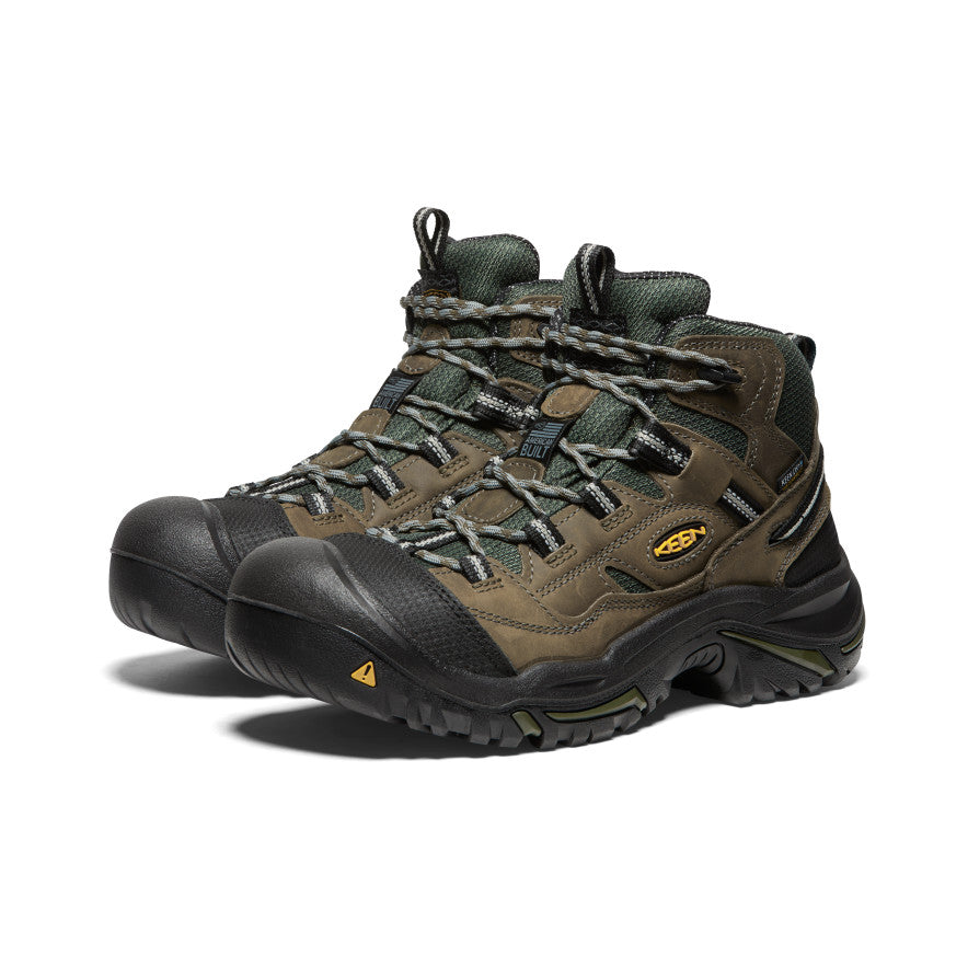 Keen Braddock Waterproof Mid Werklaarzen Heren Olijfgroen Zwart | WDF6761LA