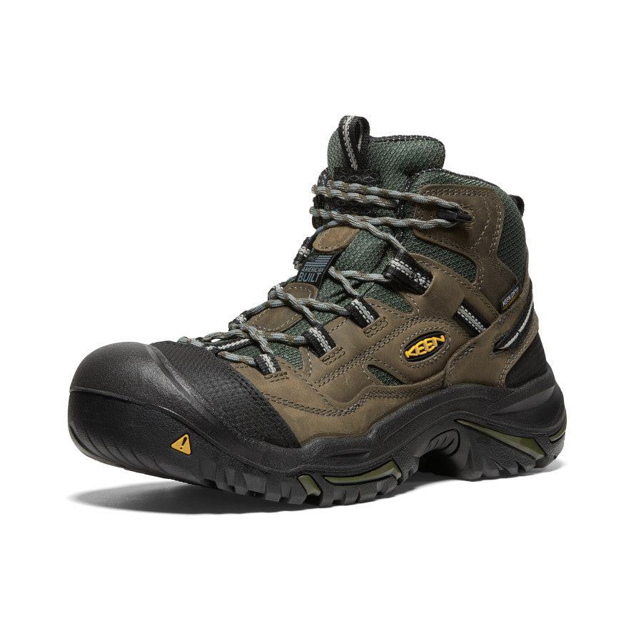 Keen Braddock Waterproof Mid Werklaarzen Heren Olijfgroen Zwart | WDF6761LA