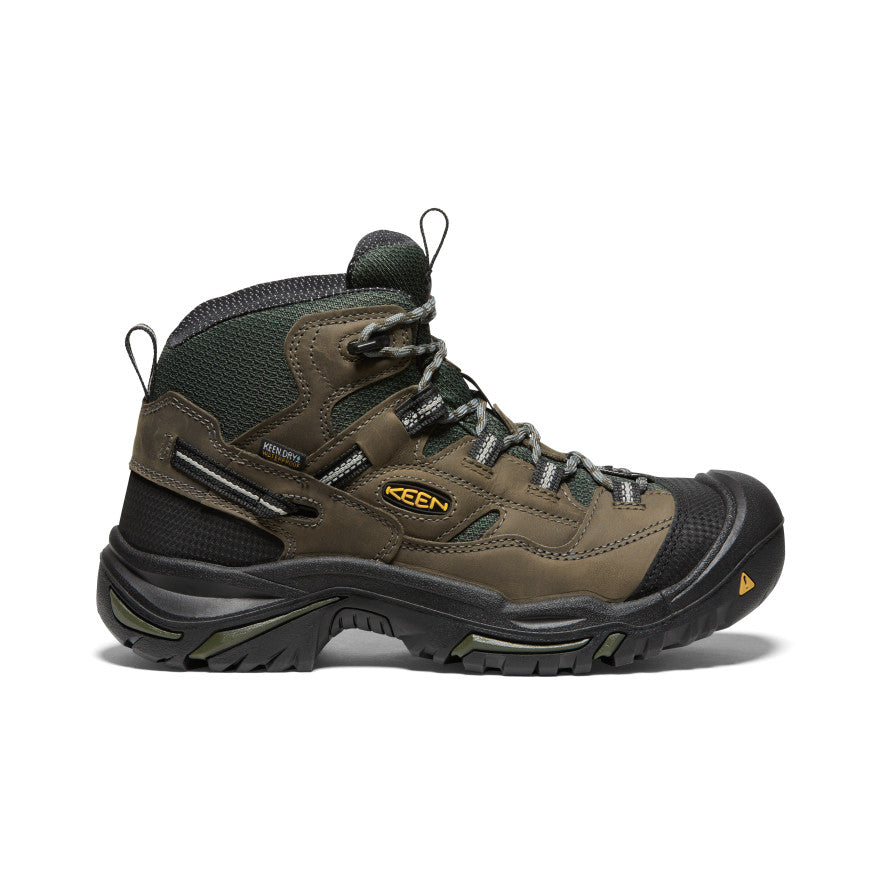 Keen Braddock Waterproof Mid Werklaarzen Heren Olijfgroen Zwart | WDF6761LA