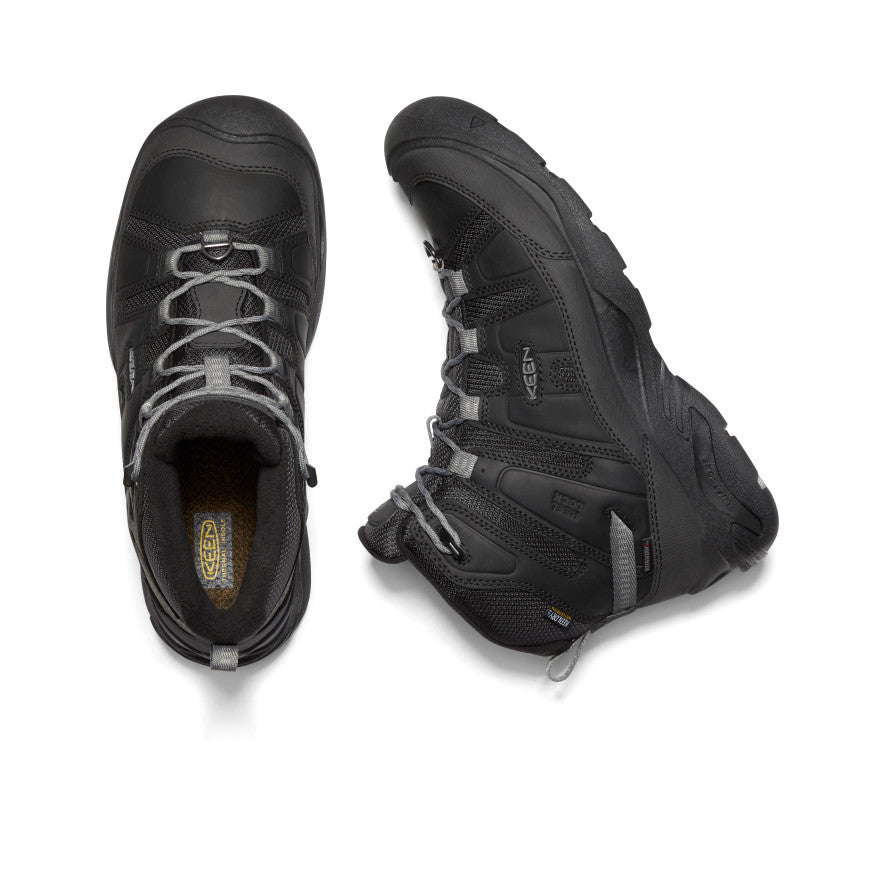 Keen Circadia Polar Waterproof Werklaarzen Heren Zwart Grijs | OHX492CJ