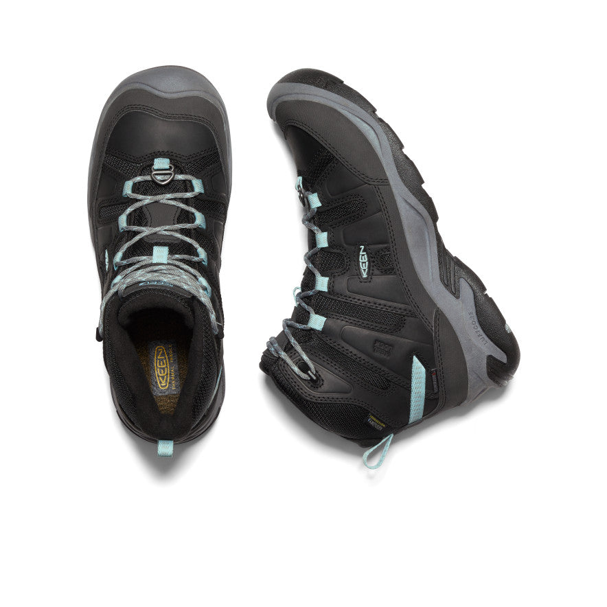 Keen Circadia Polar Waterproof Werklaarzen Dames Zwart Blauw | GKV646RE