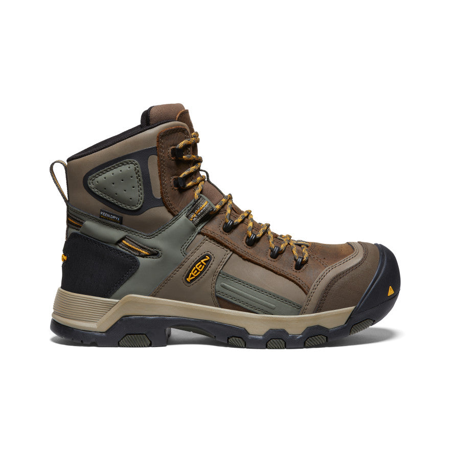 Keen Davenport AL Waterproof Mid Werklaarzen Heren Bruin | CZI2627DE