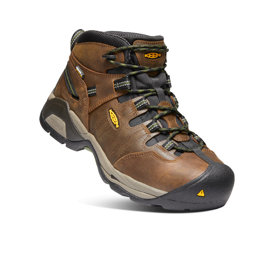 Keen Detroit XT Waterproof Werklaarzen Heren Bruin Groen | ETW2074QS