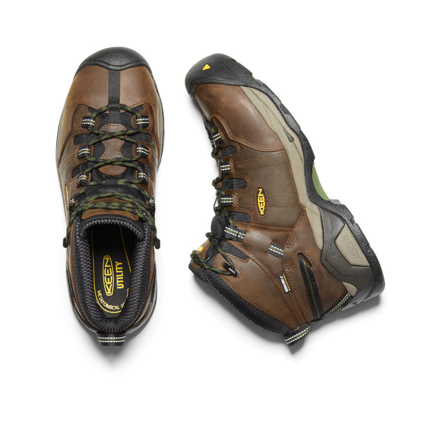 Keen Detroit XT Waterproof Werklaarzen Heren Bruin Groen | ETW2074QS