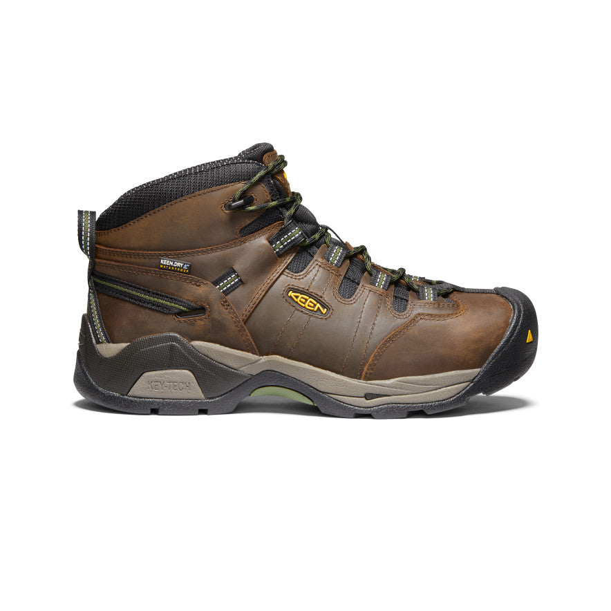 Keen Detroit XT Waterproof Werklaarzen Heren Bruin Groen | ETW2074QS