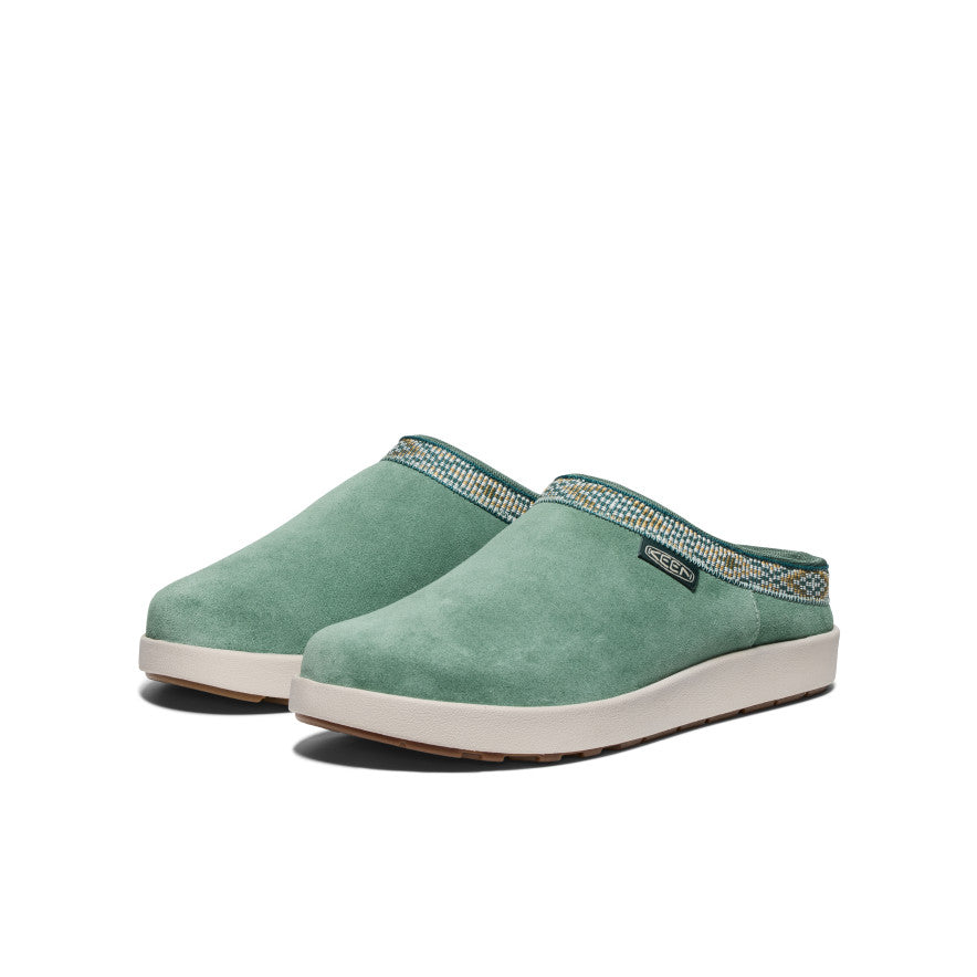 Keen Elle Suede Mule Pantoffels Dames Groen | FXV69SF