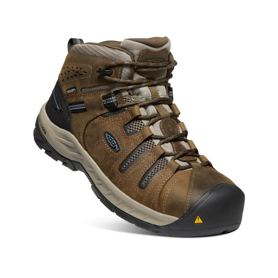 Keen Flint II Waterproof Werklaarzen Heren Bruin Blauw | ABG7611GP