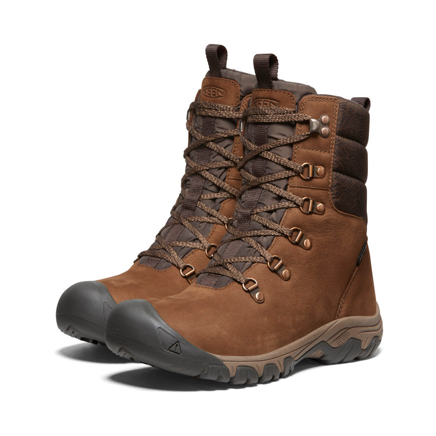 Keen Greta Waterproof Werklaarzen Dames Bruin | DVG8993XJ