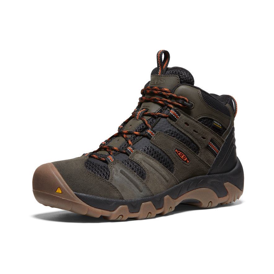 Keen Headout Waterproof Wandellaarzen Heren Zwart Olijfgroen Khaki Oranje | QIM76TM