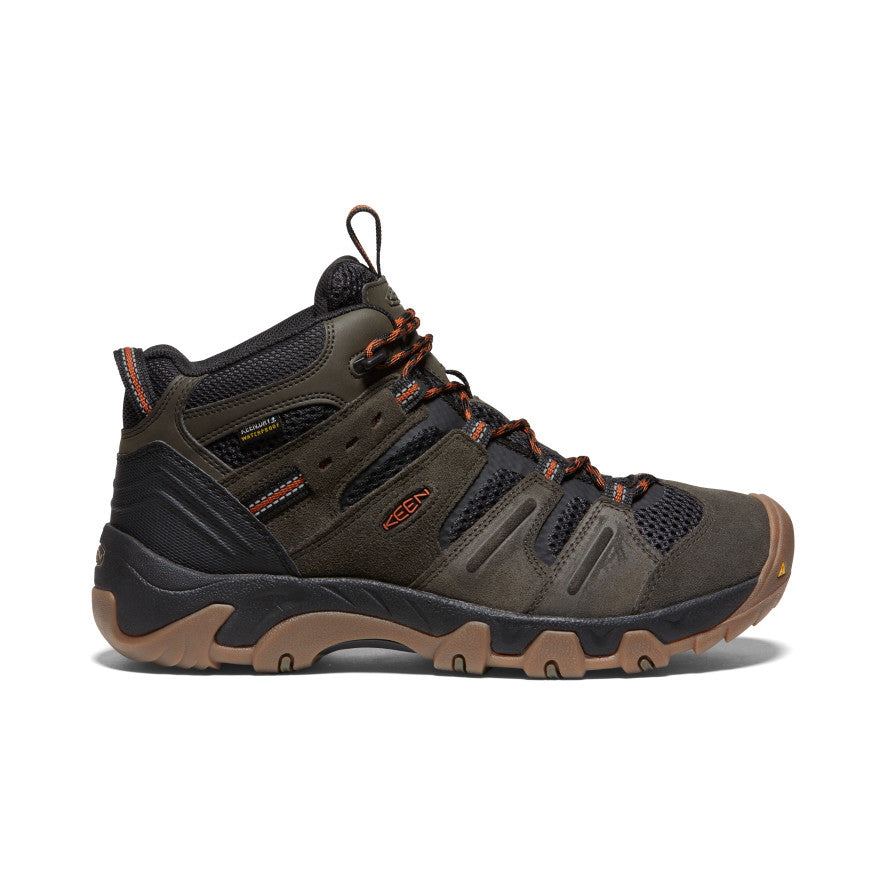 Keen Headout Waterproof Wandellaarzen Heren Zwart Olijfgroen Khaki Oranje | QIM76TM