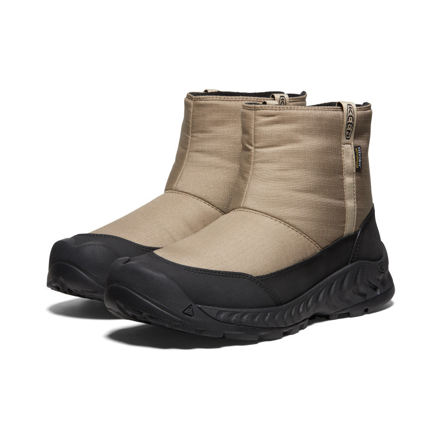 Keen Hood NXIS Waterproof Winter Pull-On Sneeuwlaarzen Heren Beige Zwart | TJS6627SM