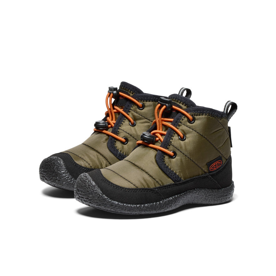 Keen Howser II Waterproof Chukka Laarzen Kinderen Donkerolijfgroen Goud | IOC7256PI