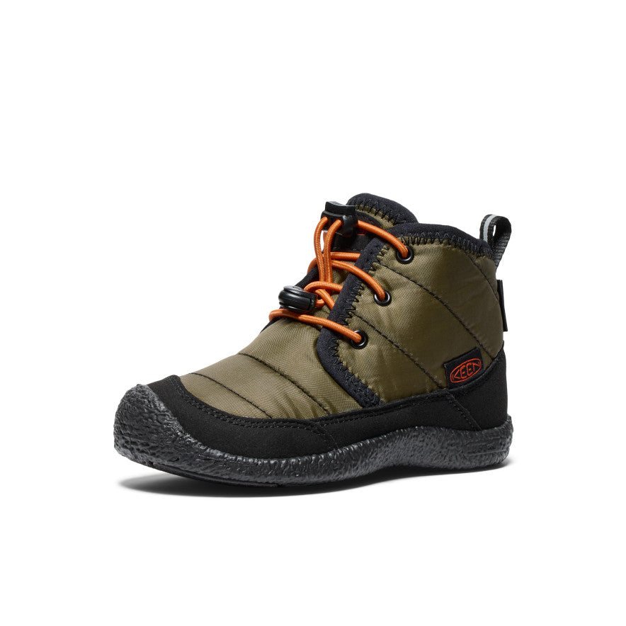 Keen Howser II Waterproof Chukka Laarzen Kinderen Donkerolijfgroen Goud | IOC7256PI