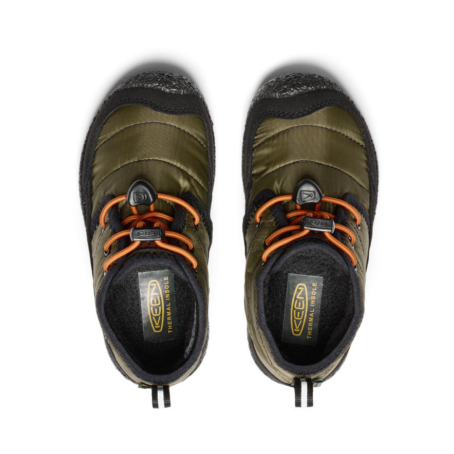 Keen Howser II Waterproof Chukka Laarzen Kinderen Donkerolijfgroen Goud | IOC7256PI