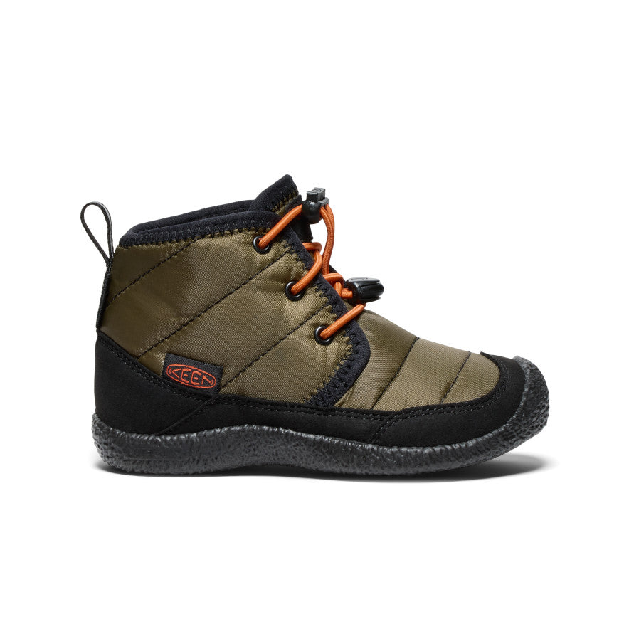 Keen Howser II Waterproof Chukka Laarzen Kinderen Donkerolijfgroen Goud | IOC7256PI