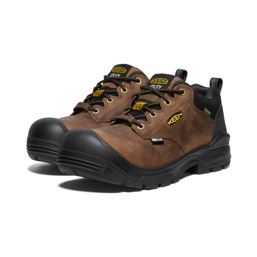 Keen Independence Oxford Waterproof Werkschoenen Heren Bruin Zwart | SNZ5983UZ