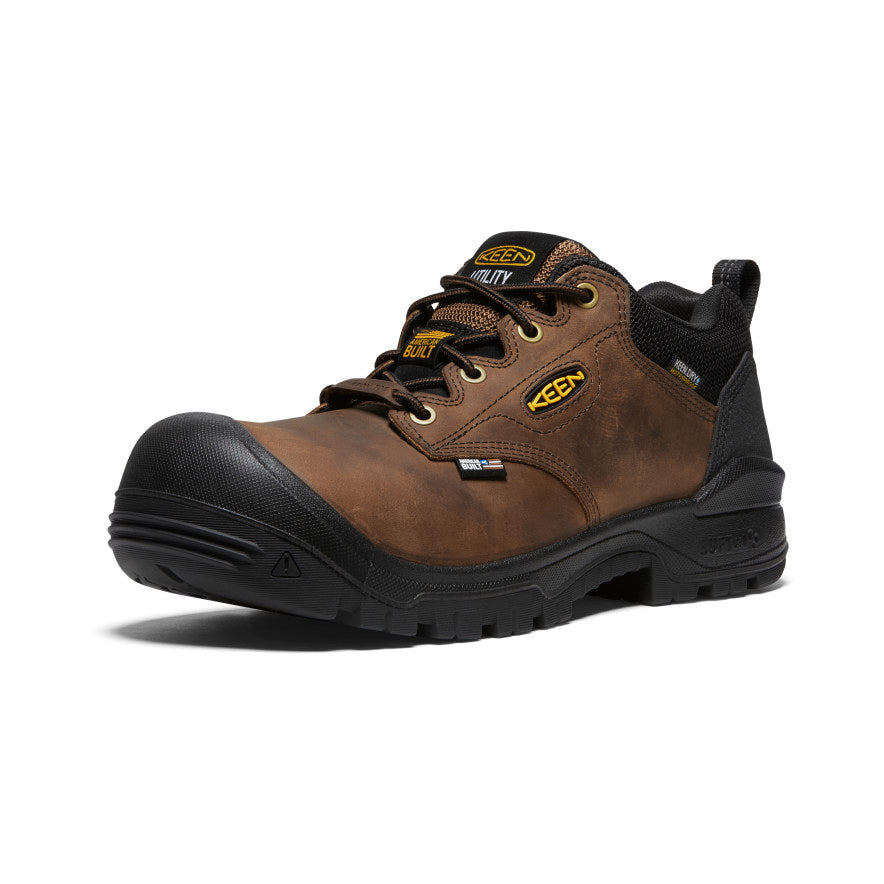 Keen Independence Oxford Waterproof Werkschoenen Heren Bruin Zwart | SNZ5983UZ