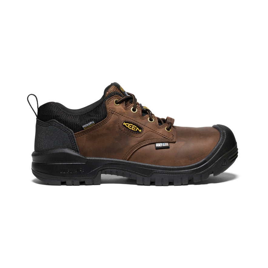 Keen Independence Oxford Waterproof Werkschoenen Heren Bruin Zwart | SNZ5983UZ