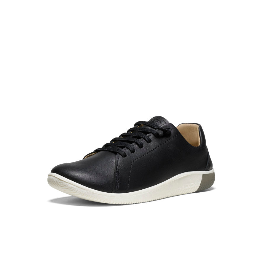 Keen KNX Leather Sneakers Dames Zwart Wit | UTR6676DF