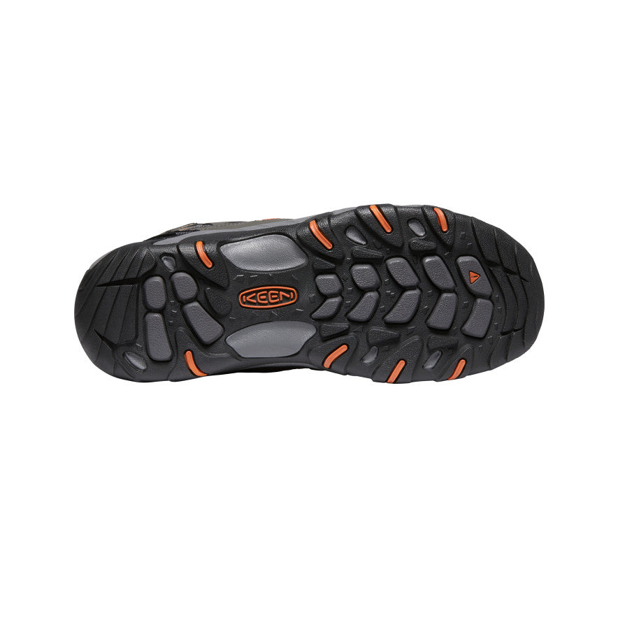 Keen Koven Waterproof Wandellaarzen Heren Grijs Donkerrood | GTV5551VH