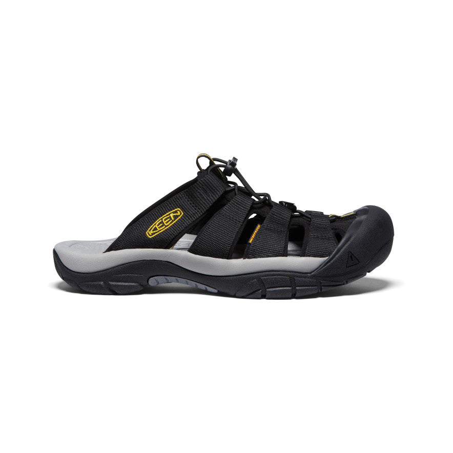 Keen Newport Badslippers Heren Zwart Geel | KSO2091CY