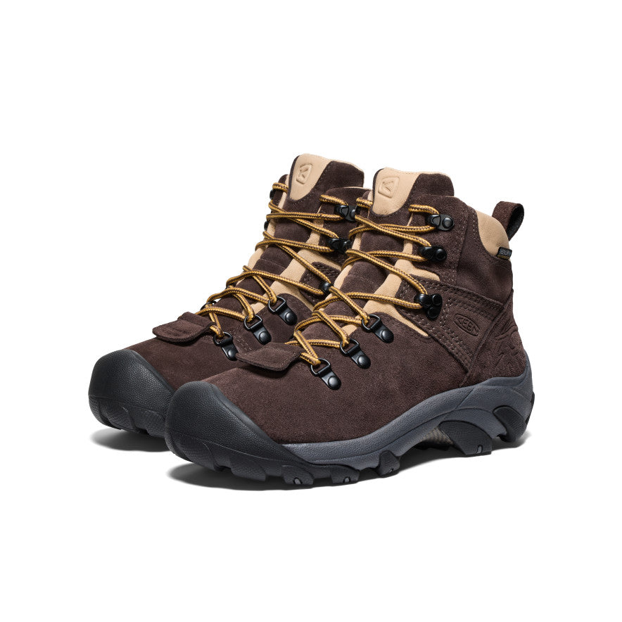 Keen Pyrenees Waterproof x Mountain Research Wandellaarzen Dames Blauw Bruin | PRX775RK