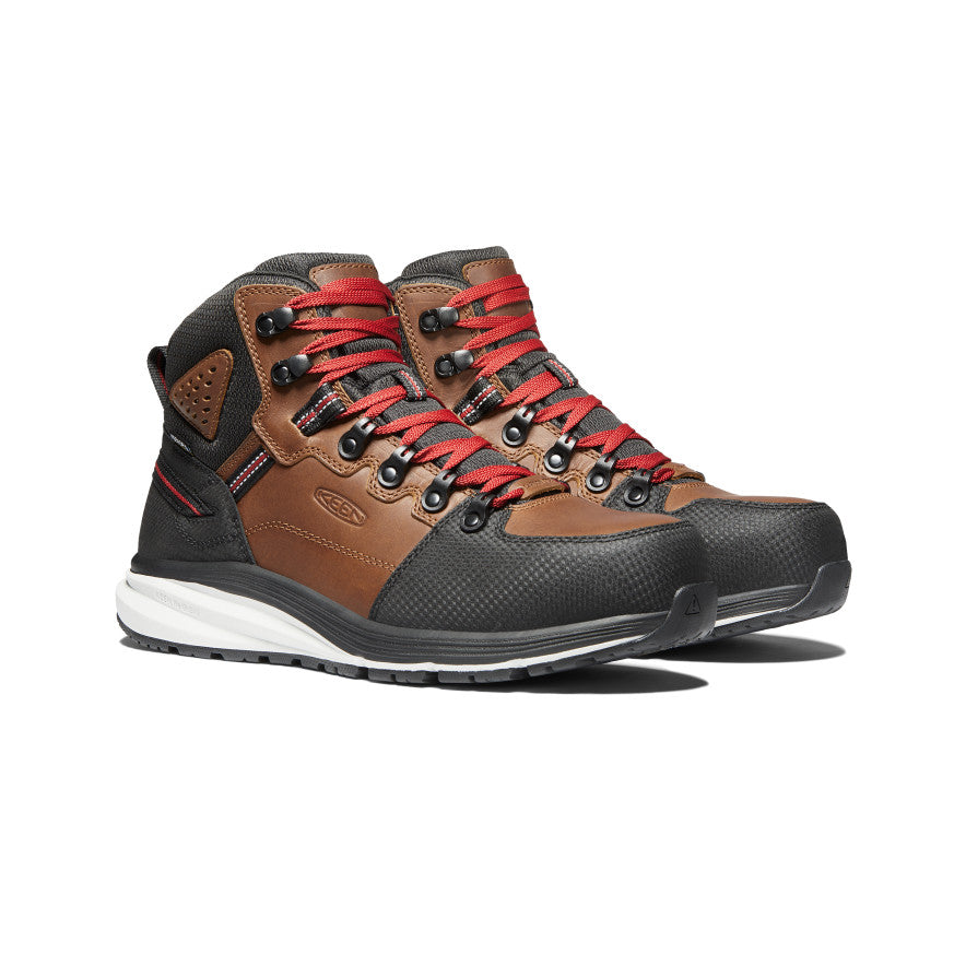 Keen Red Hook Waterproof Werklaarzen Heren Bruin Zwart | GJL1291HZ