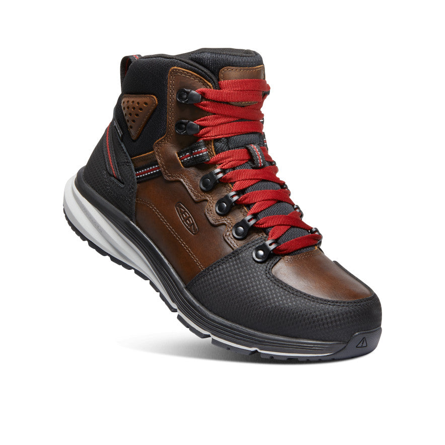 Keen Red Hook Waterproof Werklaarzen Heren Bruin Zwart | NLA2578YR