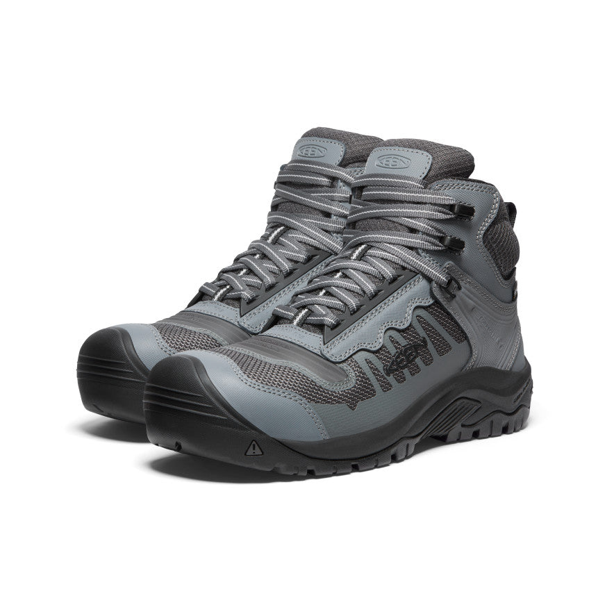 Keen Reno Mid Waterproof Werklaarzen Heren Grijs Zwart | VRL9773BL