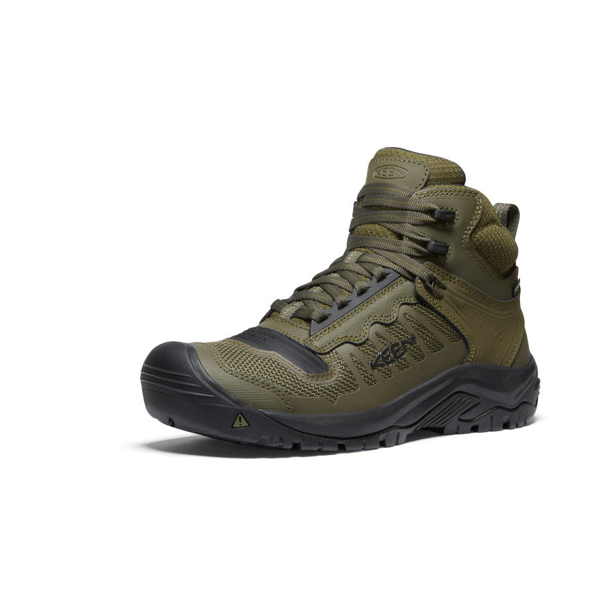 Keen Reno Waterproof Mid Werklaarzen Heren Donkerolijfgroen Zwart | CCA9458IL