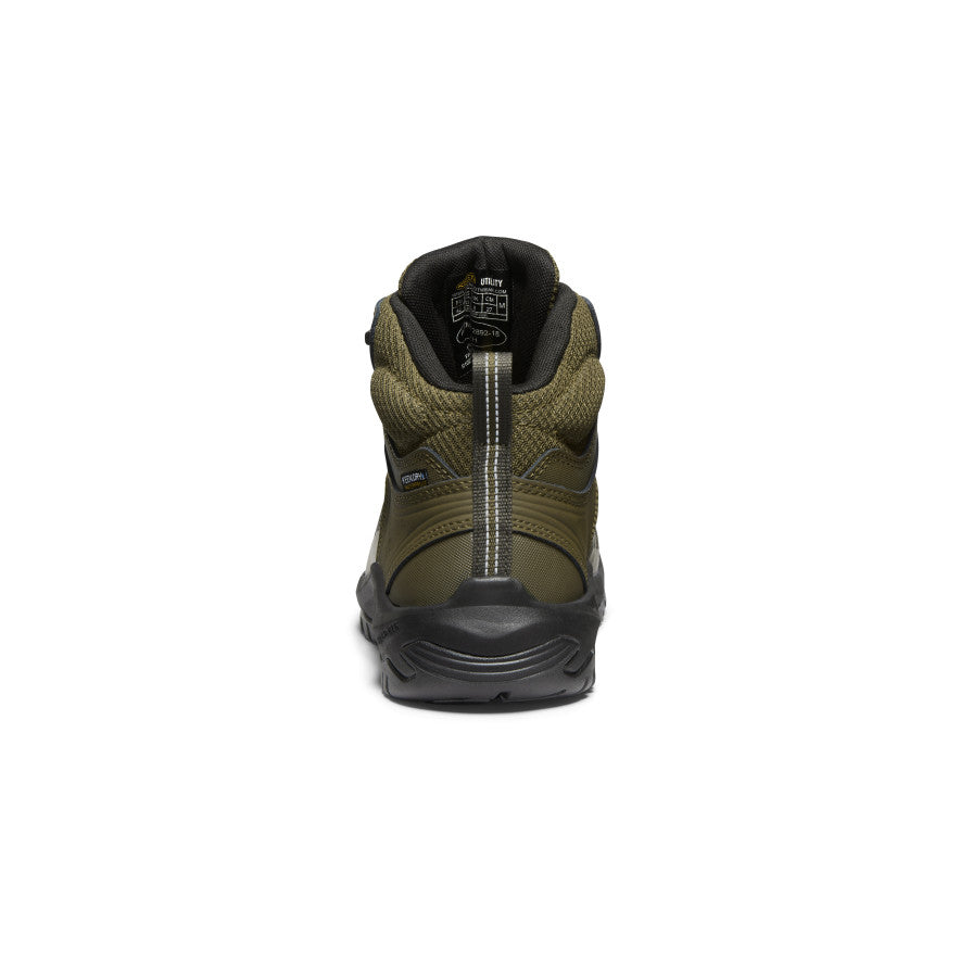 Keen Reno Waterproof Mid Werklaarzen Heren Donkerolijfgroen Zwart | CCA9458IL