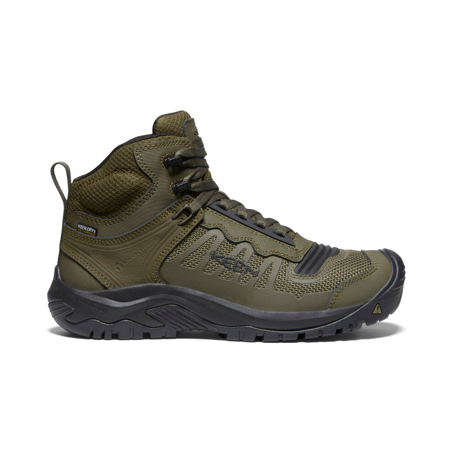 Keen Reno Waterproof Mid Werklaarzen Heren Donkerolijfgroen Zwart | CCA9458IL