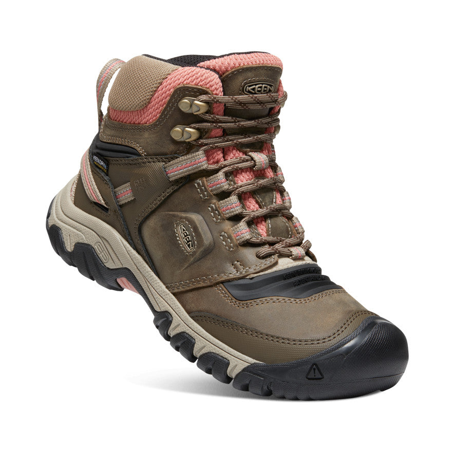 Keen Ridge Flex Waterproof Werklaarzen Dames Bruin Donkerrood | ATJ9184RK